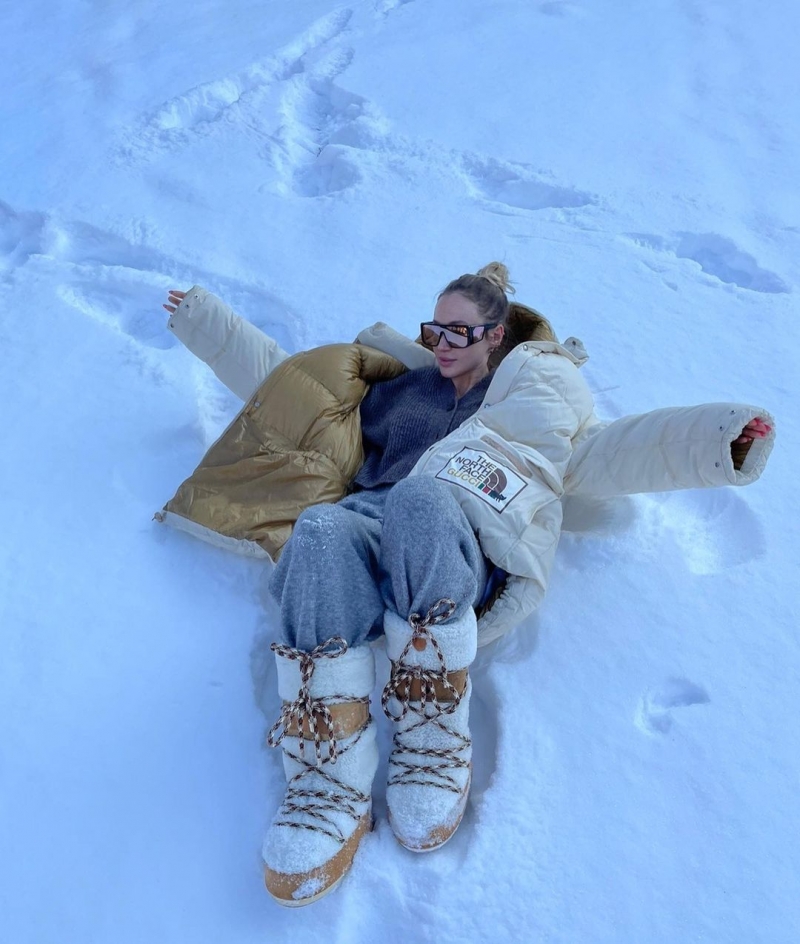 ეს გოგო საზოგადოების გაოცებას ყოველთვის ახერხებს - ანუკი არეშიძის ფოტოსესია თოვლში